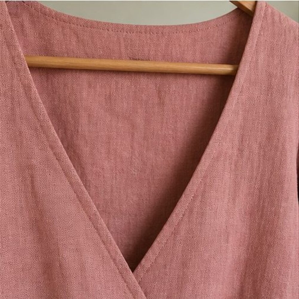 Rust Peplum Top - Picture 4 of 6